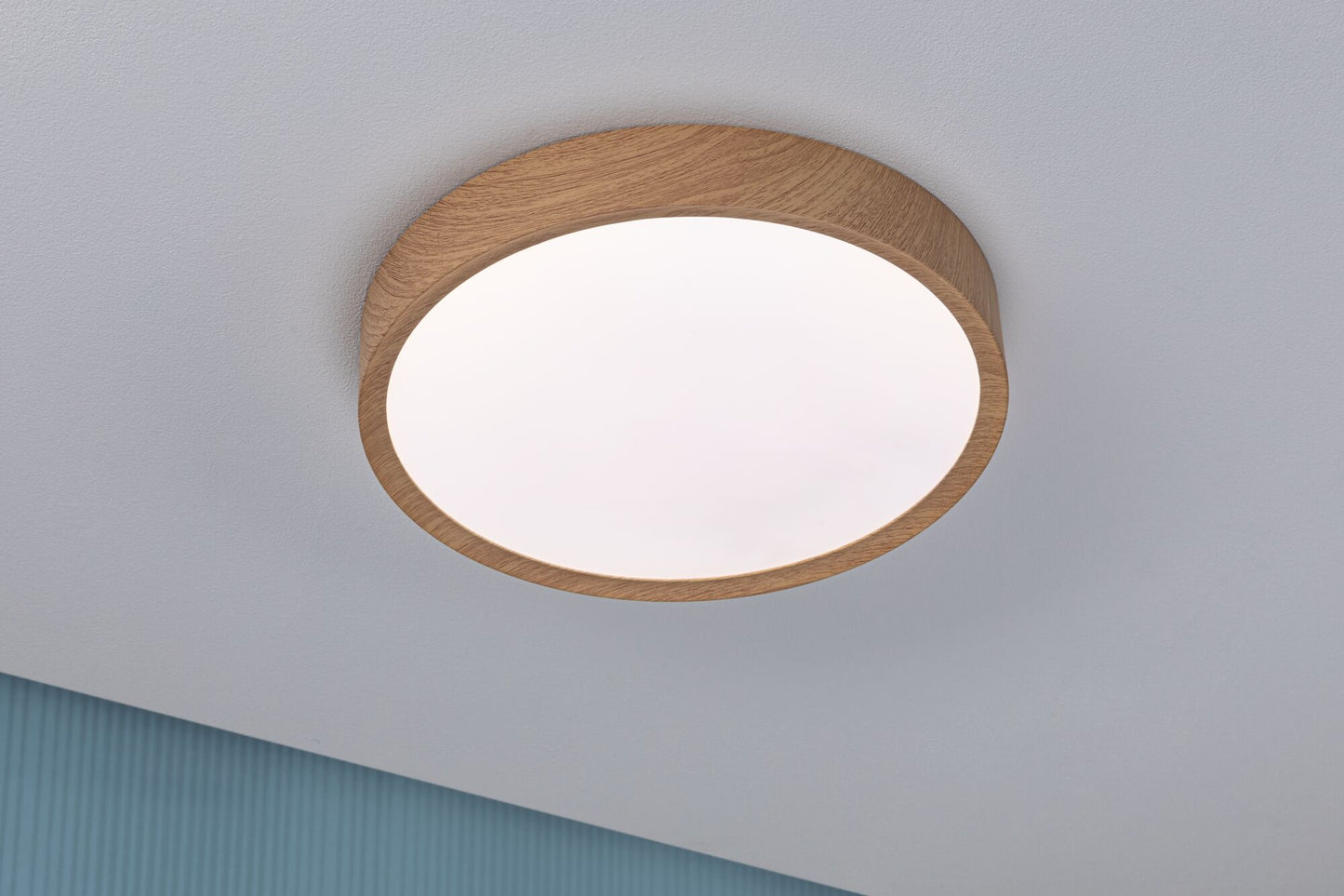 Paulmann Selection Bathroom LED Deckenleuchte Tega IP44  White Switch 1200lm 230V 22,5W  Holzoptik