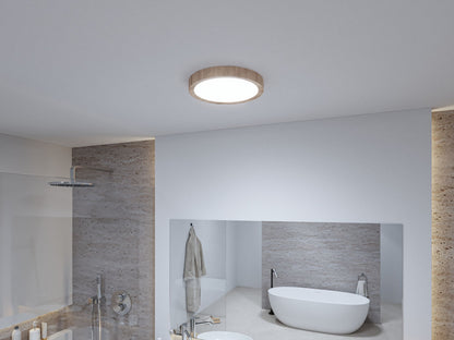 Paulmann Selection Bathroom LED Deckenleuchte Tega IP44  White Switch 1200lm 230V 22,5W  Holzoptik