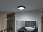 Paulmann Selection Bathroom LED Deckenleuchte Tega IP44  White Switch 1200lm 230V 22,5W  Schwarz matt