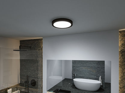 Paulmann Selection Bathroom LED Deckenleuchte Tega IP44  White Switch 1200lm 230V 22,5W  Schwarz matt