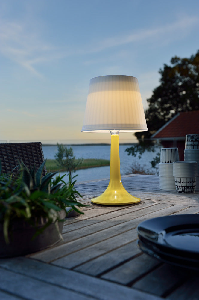 Konstsmide LED Solarleuchte Assisi Tischleuchte gelb