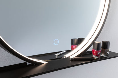 Paulmann LED Leuchtspiegel Miro IP44  Tunable White 160lm 230V 10,5W  Spiegel#Schwarz matt