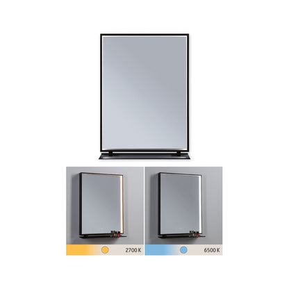 Paulmann LED Leuchtspiegel Miro IP44  Tunable White 180lm 230V 11W  Spiegel#Schwarz matt