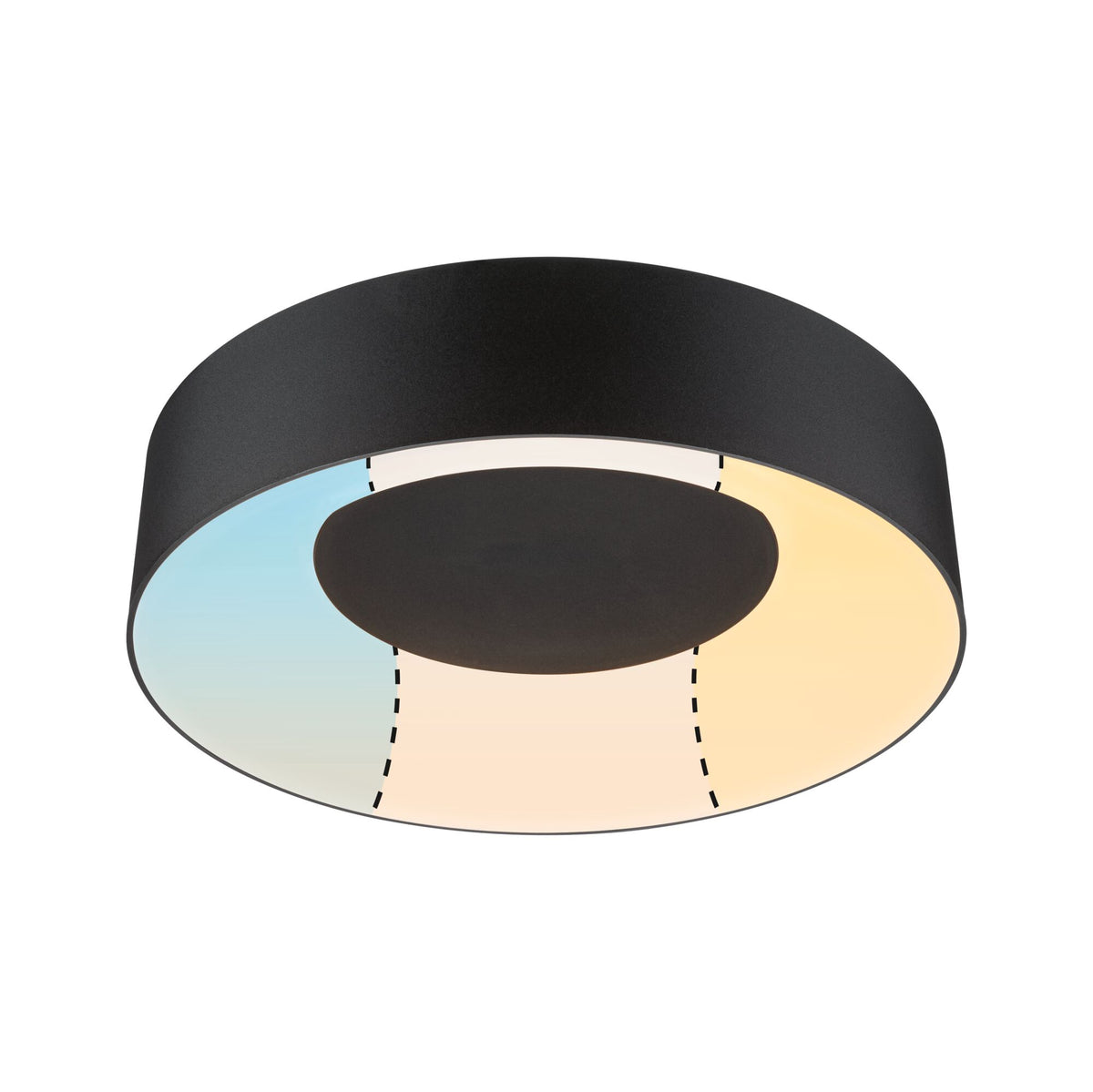 Paulmann LED Deckenleuchte Casca IP44  White Switch 1500lm 230V 16W  Schwarz matt