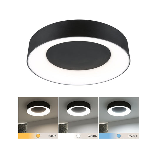Paulmann LED Deckenleuchte Casca IP44  White Switch 2100lm 230V 23W  Schwarz matt