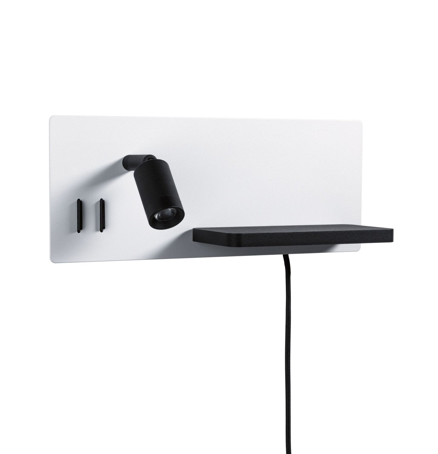 Paulmann LED Wandleuchte Serra 2700K 650lm / 200lm 230V 5,5W / 2,6W dimmbar Weiß matt#Schwarz matt