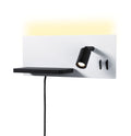 Paulmann LED Wandleuchte Serra 2700K 650lm / 200lm 230V 5,5W / 2,6W dimmbar Weiß matt#Schwarz matt