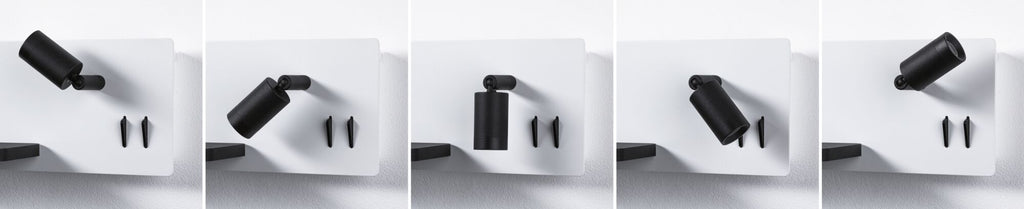 Paulmann LED Wandleuchte Serra 2700K 650lm / 200lm 230V 5,5W / 2,6W dimmbar Weiß matt#Schwarz matt
