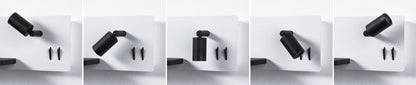 Paulmann LED Wandleuchte Serra 2700K 650lm / 200lm 230V 5,5W / 2,6W dimmbar Weiß matt#Schwarz matt