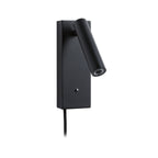 Paulmann LED Wandleuchte Hulda 3-Step-Dim    3000K 130lm 230V 2,5W dimmbar Schwarz matt