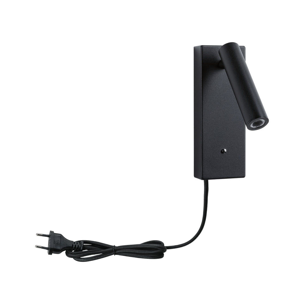 Paulmann LED Wandleuchte Hulda 3-Step-Dim    3000K 130lm 230V 2,5W dimmbar Schwarz matt