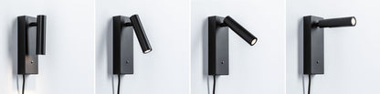 Paulmann LED Wandleuchte Hulda 3-Step-Dim    3000K 130lm 230V 2,5W dimmbar Schwarz matt