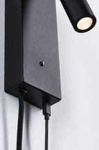 Paulmann LED Wandleuchte Hulda 3-Step-Dim    3000K 130lm 230V 2,5W dimmbar Schwarz matt