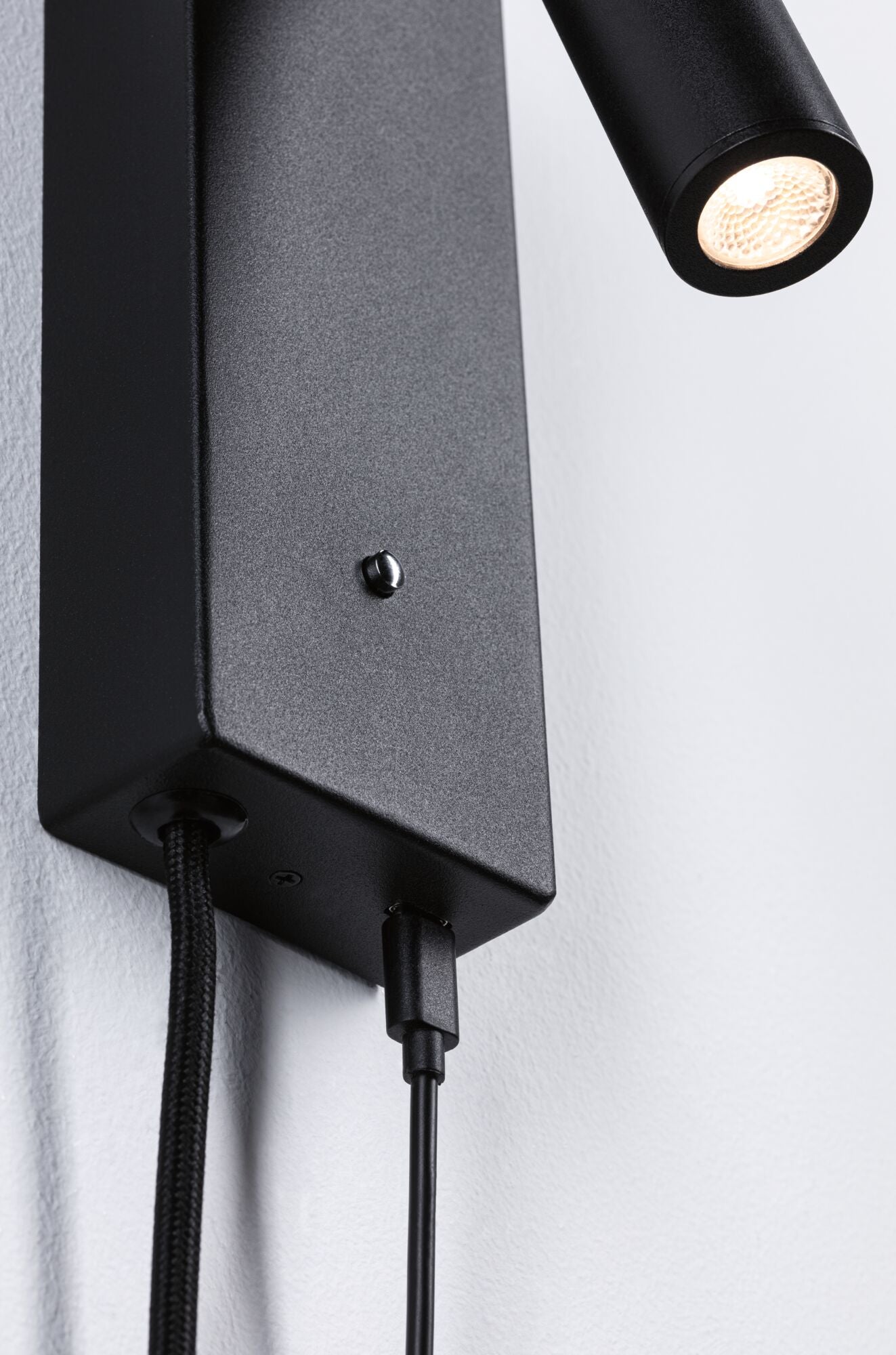 Paulmann LED Wandleuchte Hulda 3-Step-Dim    3000K 130lm 230V 2,5W dimmbar Schwarz matt