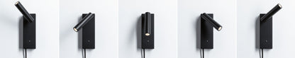 Paulmann LED Wandleuchte Hulda 3-Step-Dim    3000K 130lm 230V 2,5W dimmbar Schwarz matt