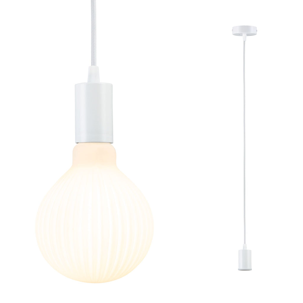 Paulmann Pendelleuchte Ravi IP44 E27   max. 60W Weiß matt dimmbar