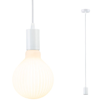 Paulmann Pendelleuchte Ravi IP44 E27   max. 60W Weiß matt dimmbar