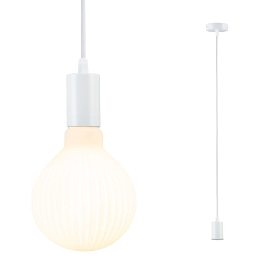 Paulmann Pendelleuchte Ravi IP44 E27   max. 60W Weiß matt dimmbar