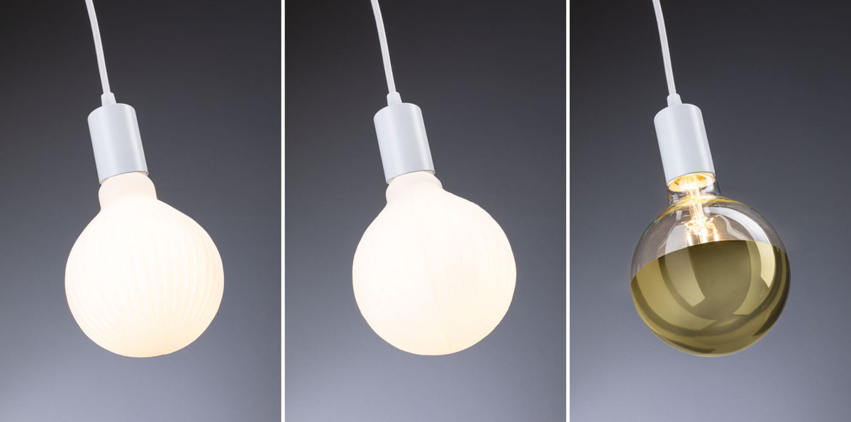 Paulmann Pendelleuchte Ravi IP44 E27   max. 60W Weiß matt dimmbar