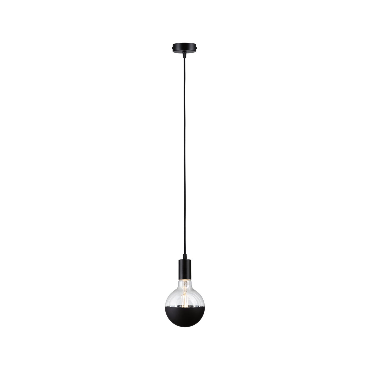 Paulmann Pendelleuchte Ravi IP44 E27   max. 60W Schwarz matt dimmbar