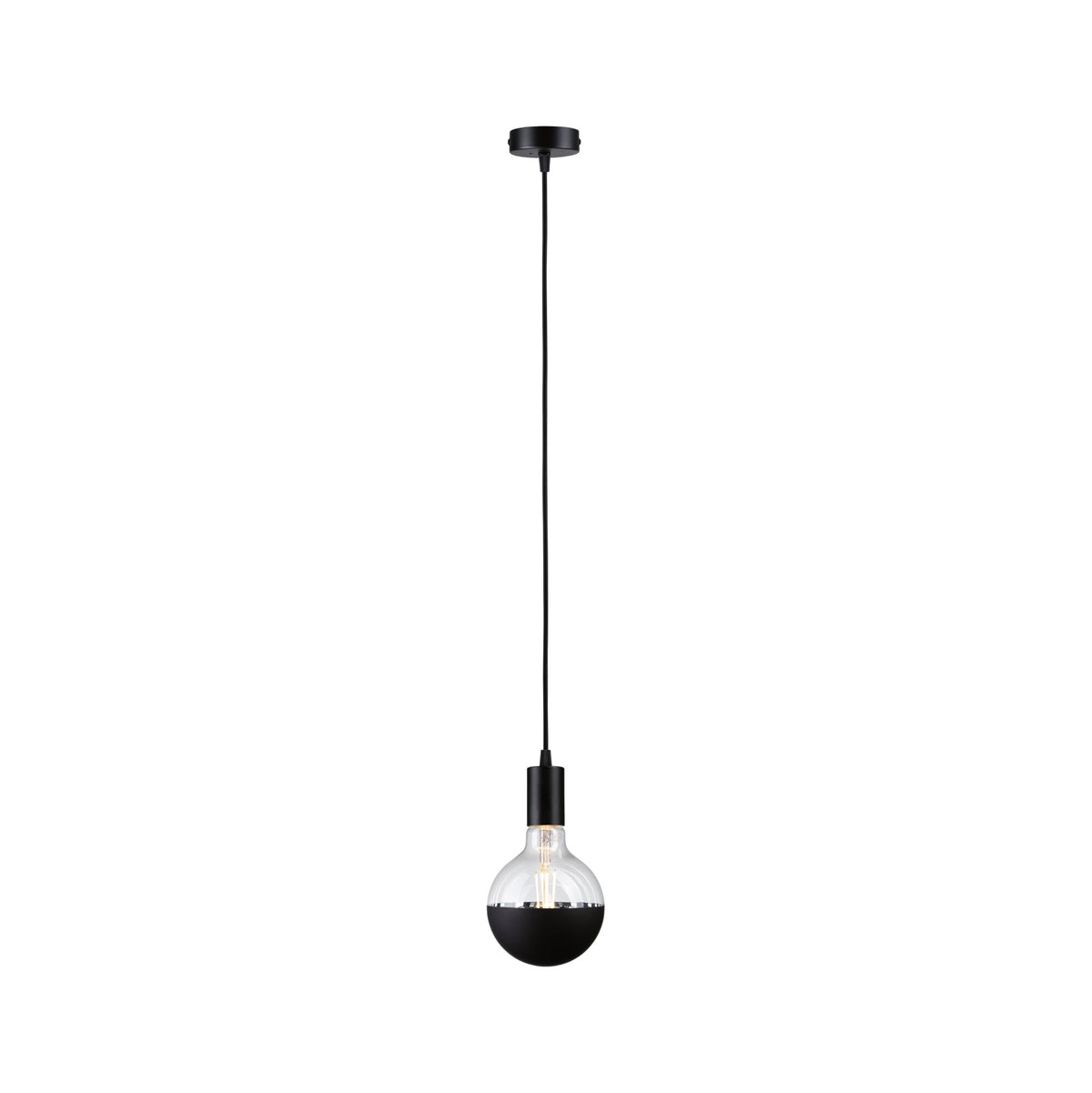 Paulmann Pendelleuchte Ravi IP44 E27   max. 60W Schwarz matt dimmbar
