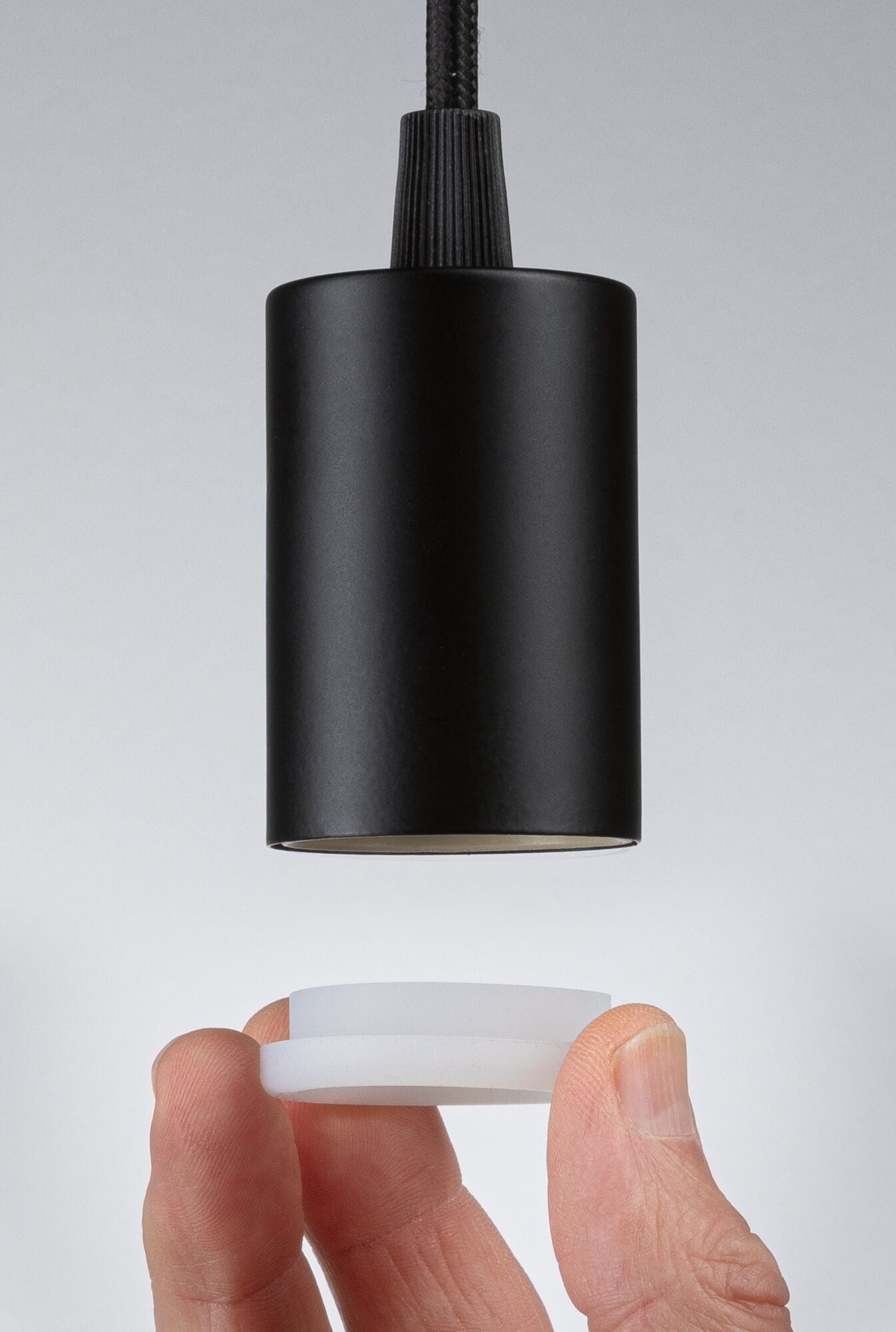 Paulmann Pendelleuchte Ravi IP44 E27   max. 60W Schwarz matt dimmbar