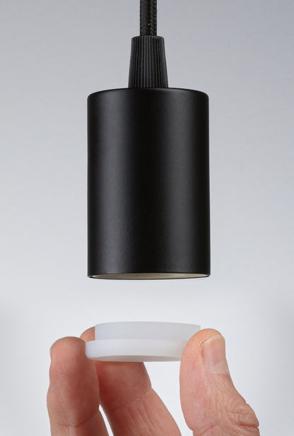 Paulmann Pendelleuchte Ravi IP44 E27   max. 60W Schwarz matt dimmbar
