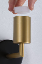 Paulmann Wandleuchte Ravi IP44 E27   max. 60W Schwarz matt#Gold dimmbar