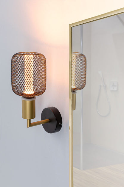 Paulmann Wandleuchte Ravi IP44 E27   max. 60W Schwarz matt#Gold dimmbar