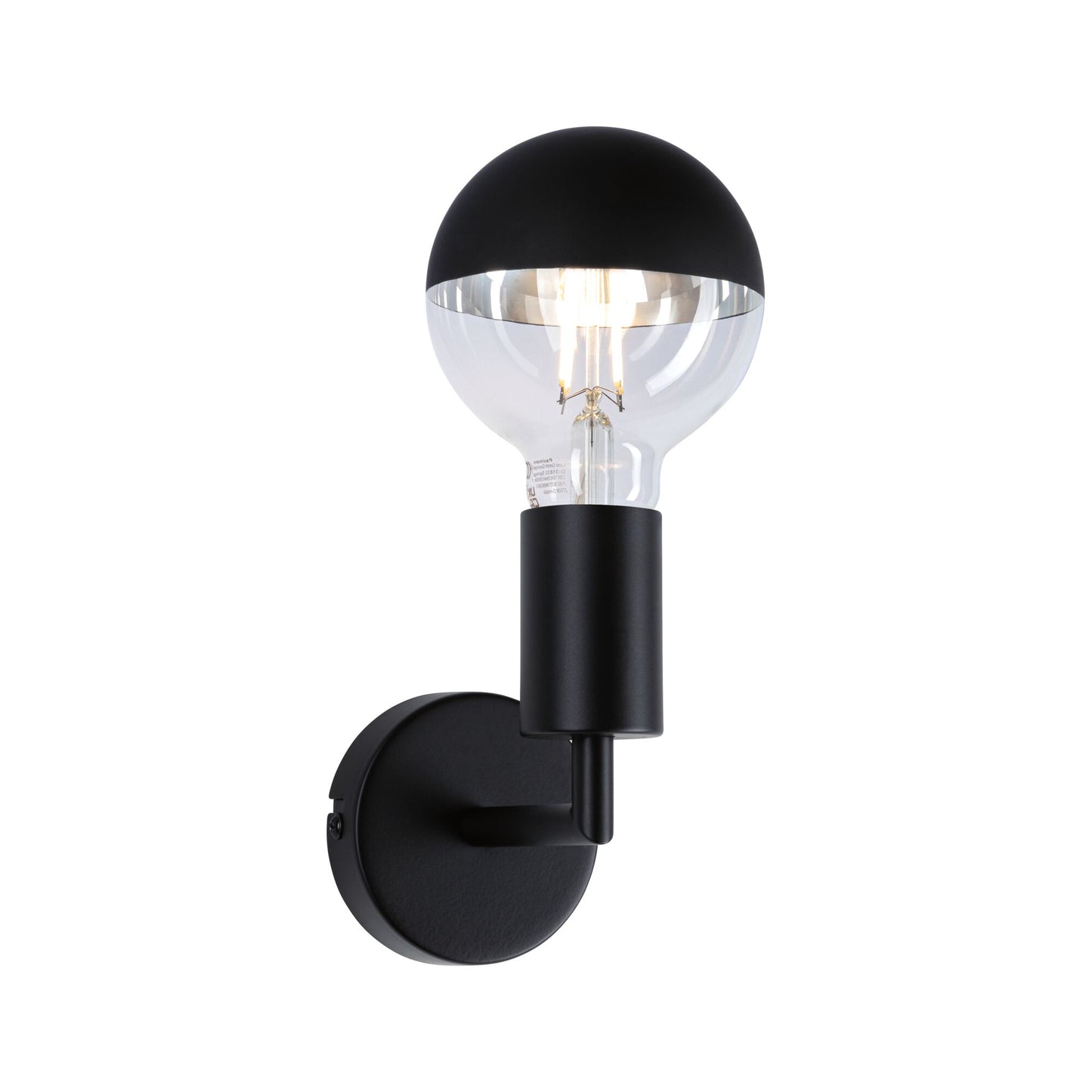 Paulmann Wandleuchte Ravi IP44 E27   max. 60W Schwarz matt dimmbar