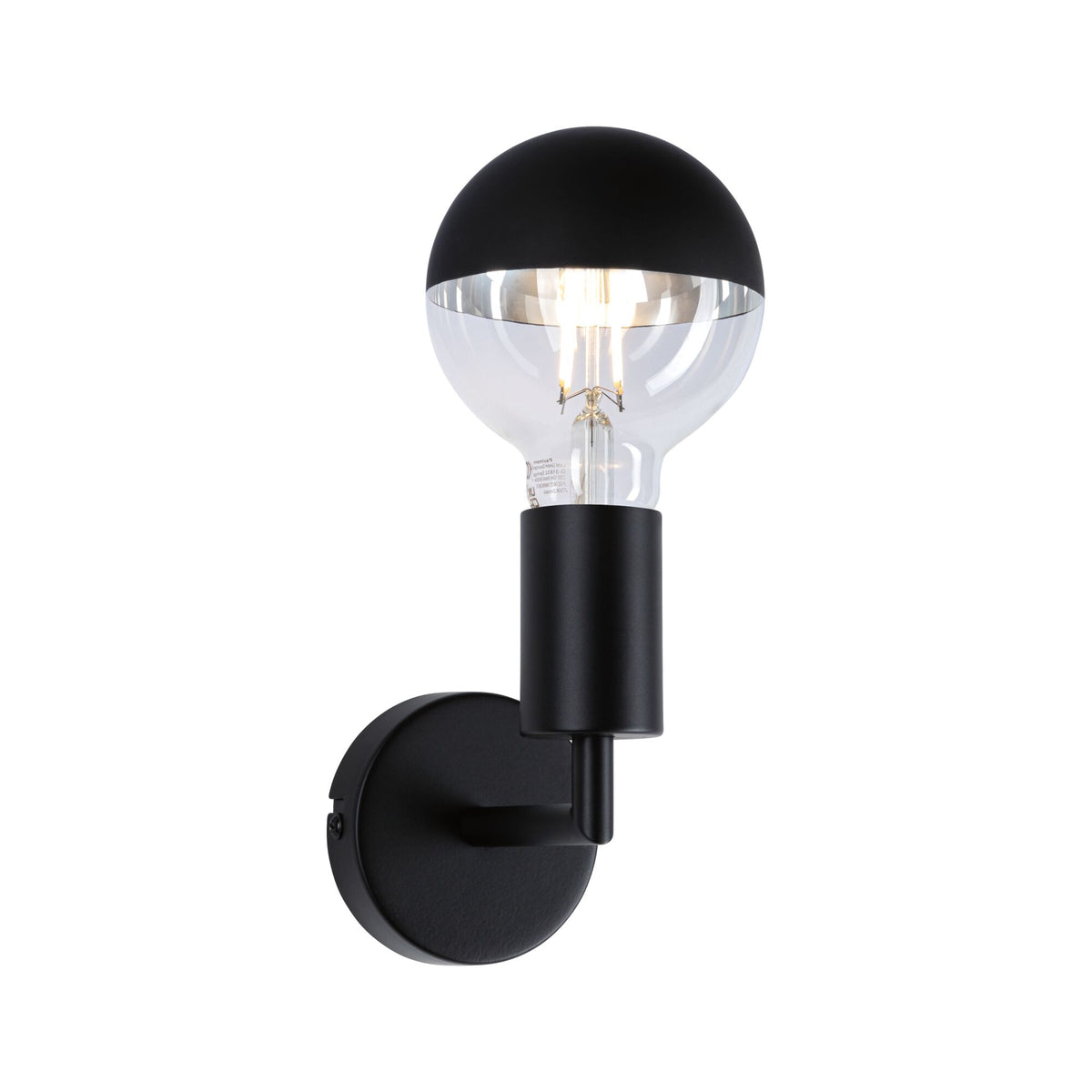 Paulmann Wandleuchte Ravi IP44 E27   max. 60W Schwarz matt dimmbar