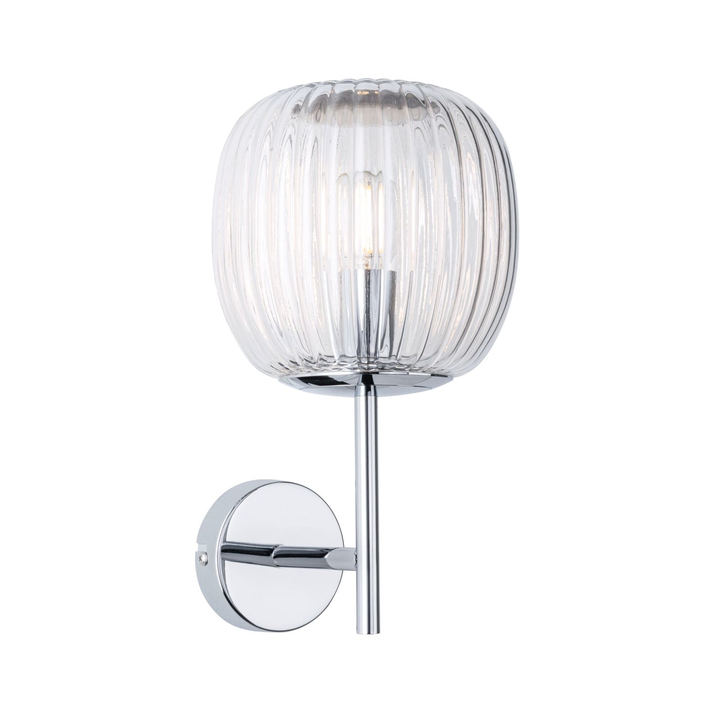 Paulmann Selection Bathroom Wandleuchte Ruya IP44 E14   230V max. 20W dimmbar Glas#Chrom