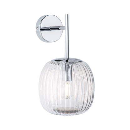Paulmann Selection Bathroom Wandleuchte Ruya IP44 E14   230V max. 20W dimmbar Glas#Chrom