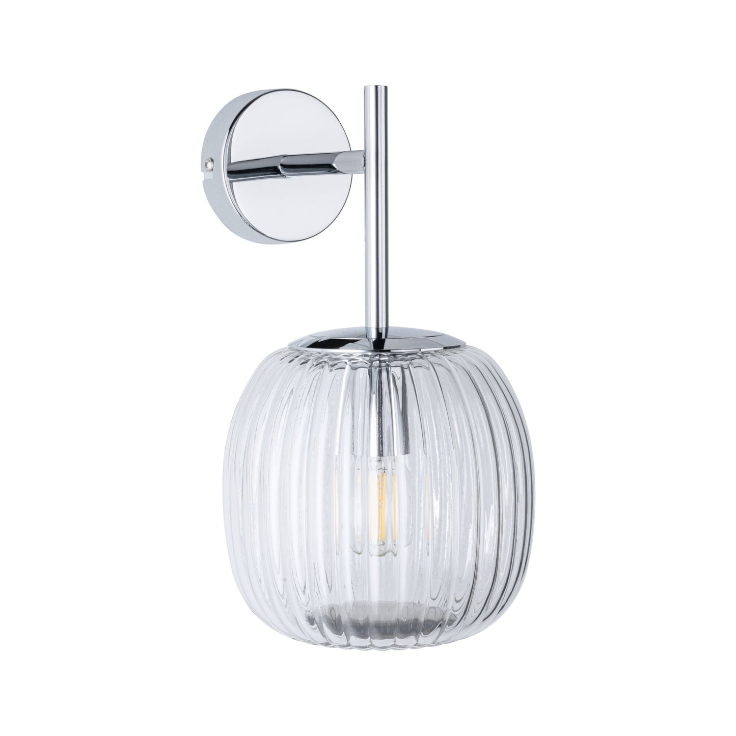 Paulmann Selection Bathroom Wandleuchte Ruya IP44 E14   230V max. 20W dimmbar Glas#Chrom