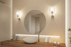 Paulmann Selection Bathroom Wandleuchte Ruya IP44 E14   230V max. 20W dimmbar Glas#Chrom
