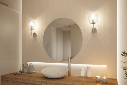 Paulmann Selection Bathroom Wandleuchte Ruya IP44 E14   230V max. 20W dimmbar Glas#Chrom