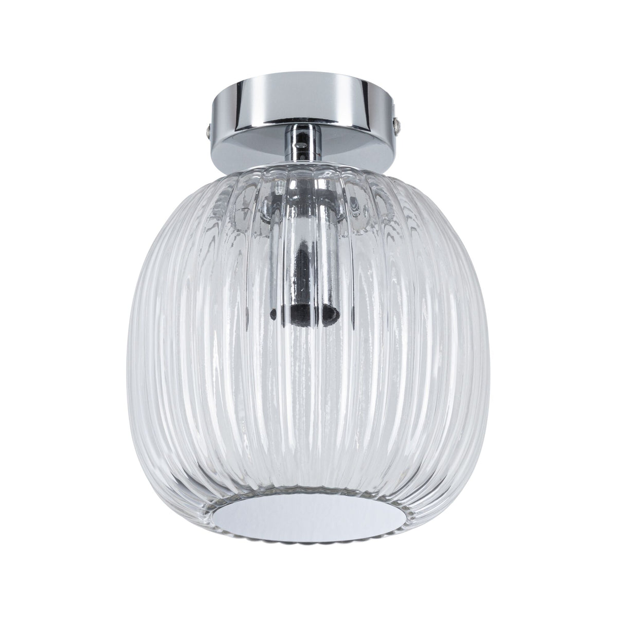 Paulmann LED Deckenleuchte Ruya IP44 E14   230V max. 20W dimmbar Glas#Chrom