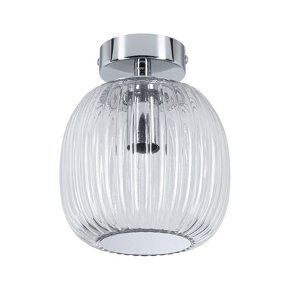 Paulmann LED Deckenleuchte Ruya IP44 E14   230V max. 20W dimmbar Glas#Chrom