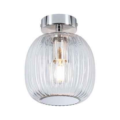 Paulmann LED Deckenleuchte Ruya IP44 E14   230V max. 20W dimmbar Glas#Chrom