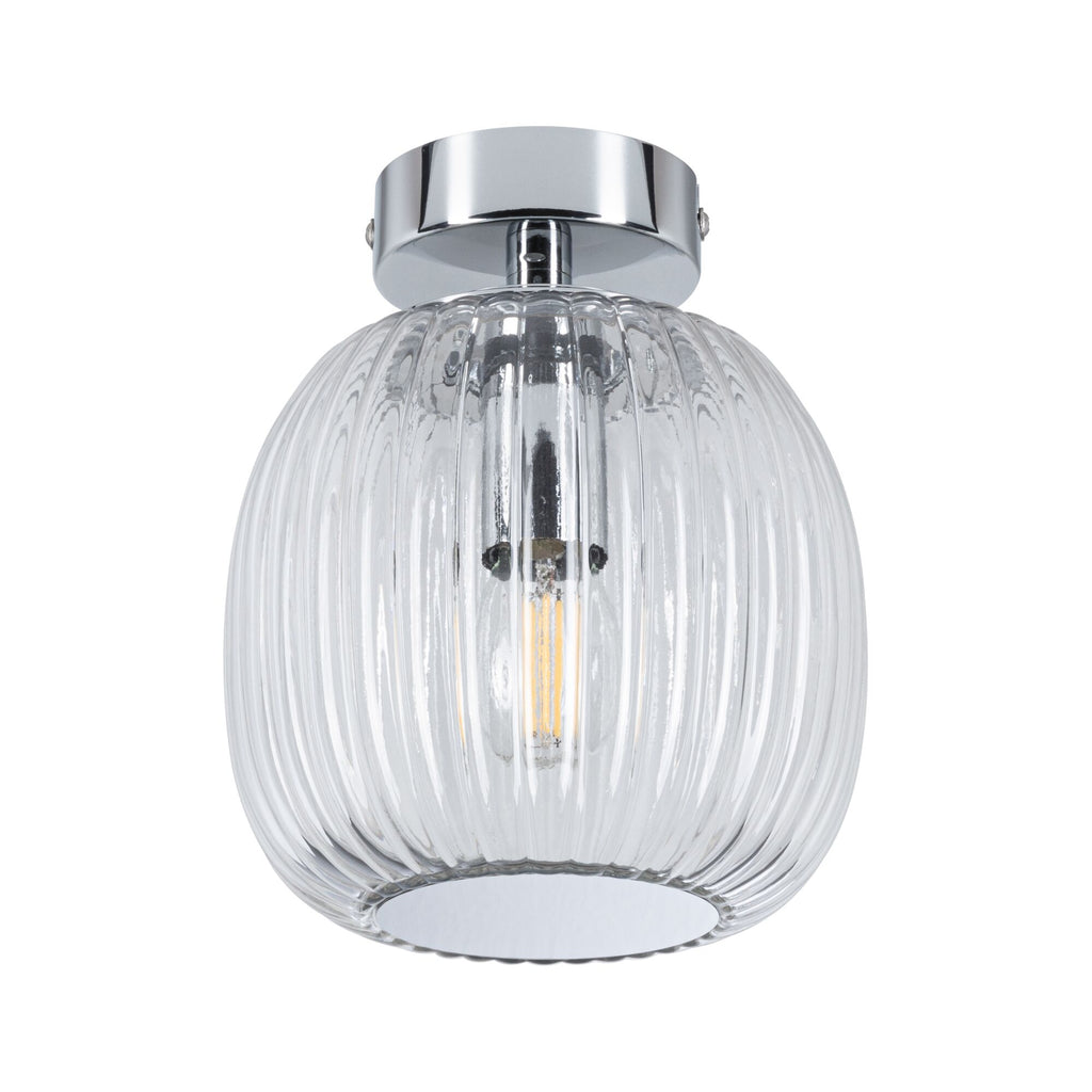 Paulmann LED Deckenleuchte Ruya IP44 E14   230V max. 20W dimmbar Glas#Chrom