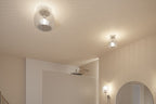 Paulmann LED Deckenleuchte Ruya IP44 E14   230V max. 20W dimmbar Glas#Chrom
