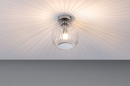 Paulmann LED Deckenleuchte Ruya IP44 E14   230V max. 20W dimmbar Glas#Chrom