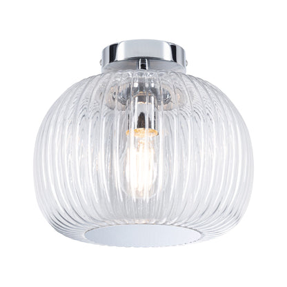Paulmann LED Deckenleuchte Ruya IP44 E27   230V max. 60W dimmbar Glas#Chrom