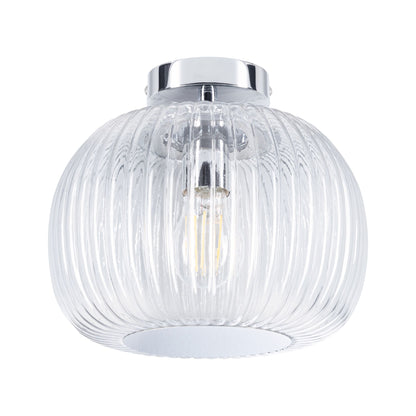 Paulmann LED Deckenleuchte Ruya IP44 E27   230V max. 60W dimmbar Glas#Chrom
