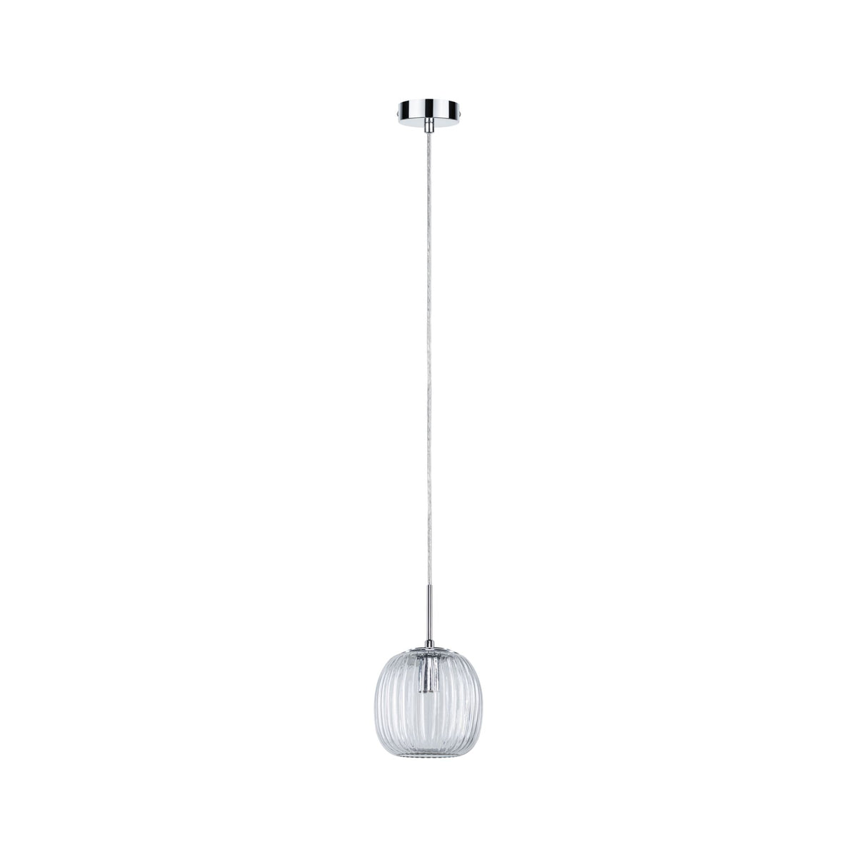 Paulmann LED Pendelleuchte Ruya E14 max. 20W Glas#Chrom
