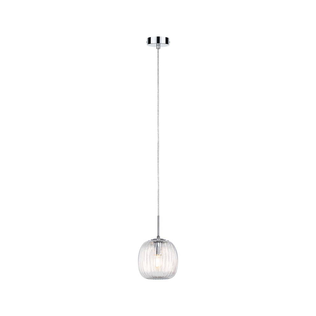 Paulmann LED Pendelleuchte Ruya E14 max. 20W Glas#Chrom