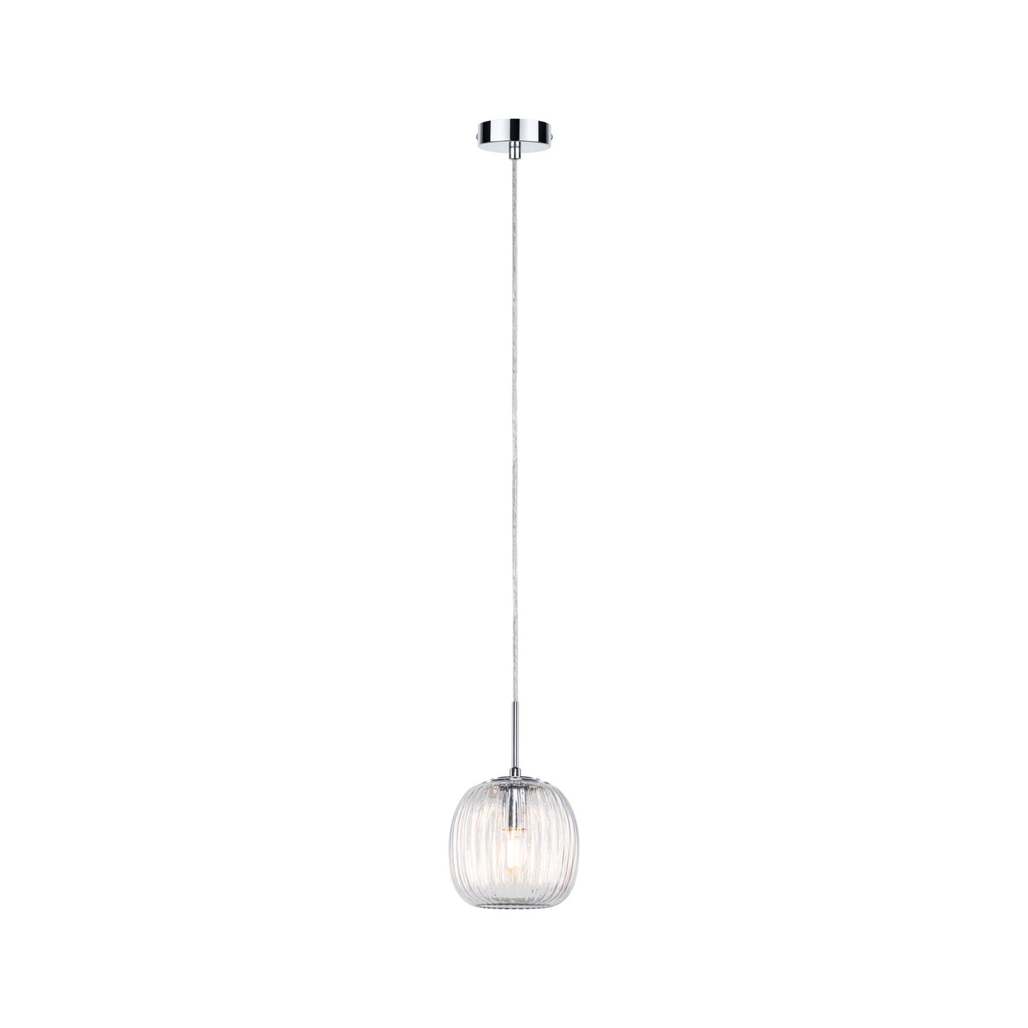 Paulmann LED Pendelleuchte Ruya E14 max. 20W Glas#Chrom