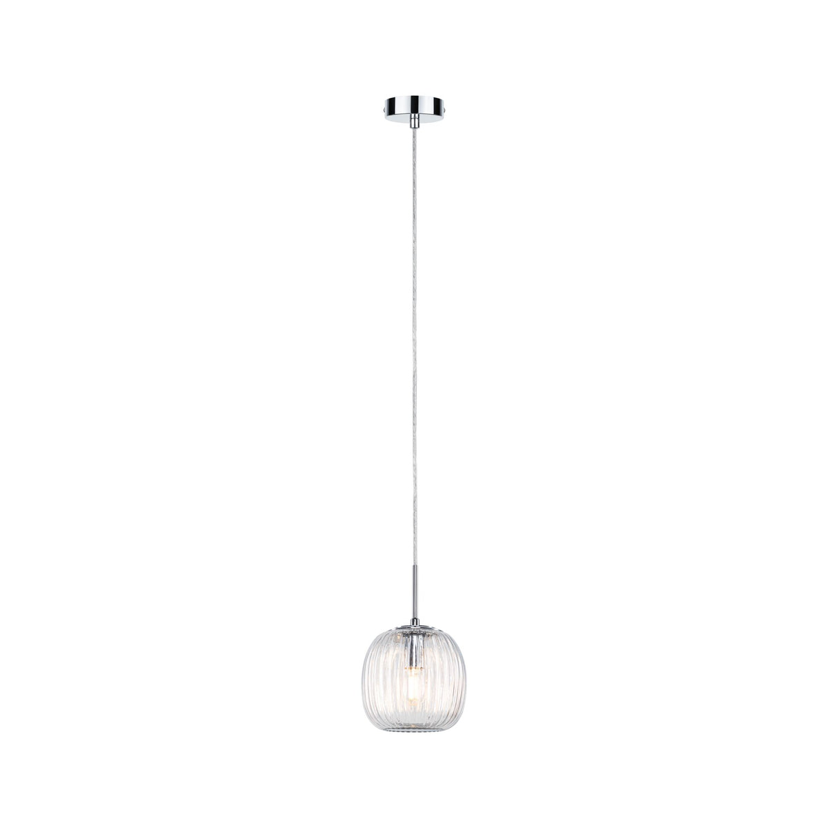 Paulmann LED Pendelleuchte Ruya E14 max. 20W Glas#Chrom