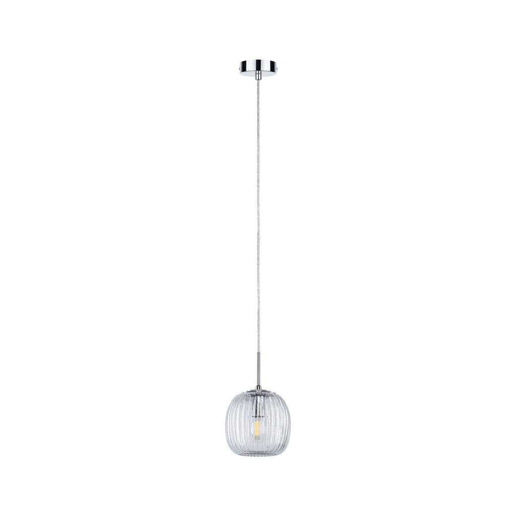 Paulmann LED Pendelleuchte Ruya E14 max. 20W Glas#Chrom