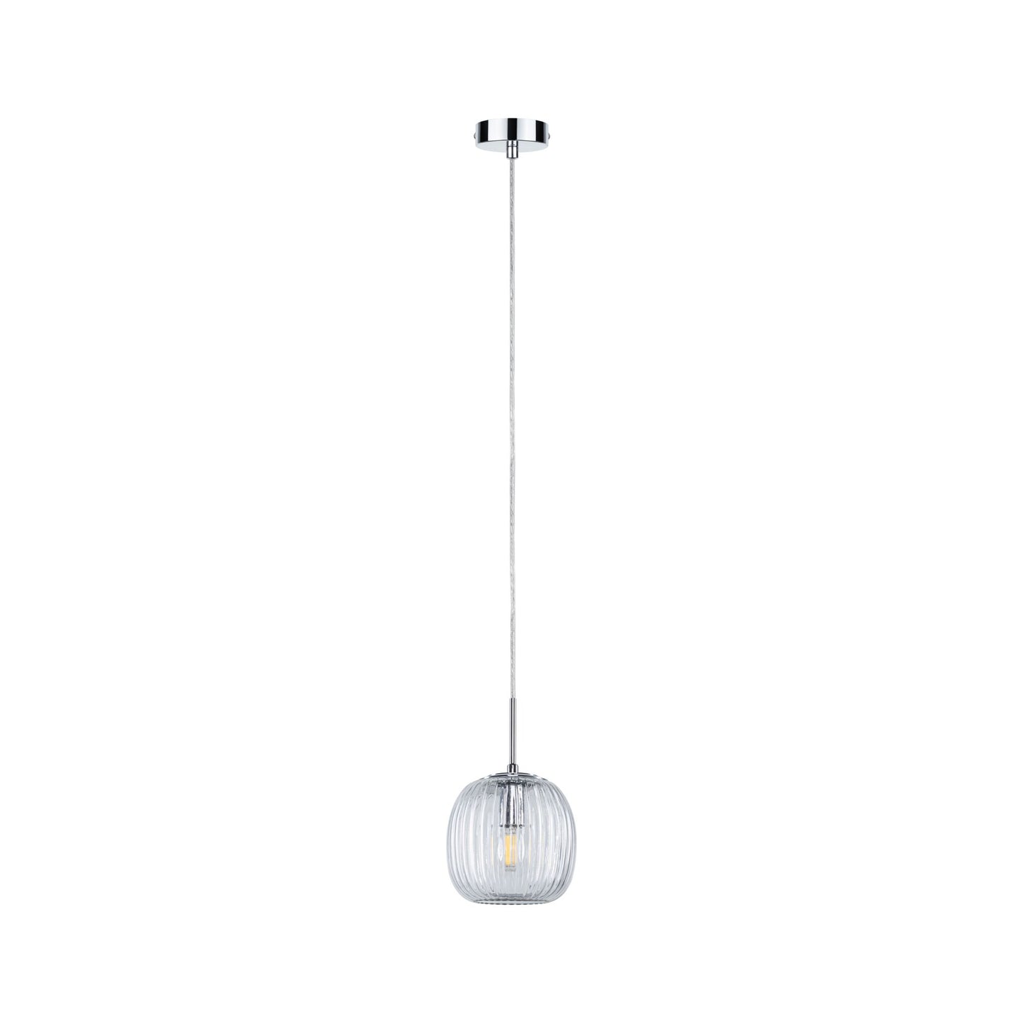 Paulmann LED Pendelleuchte Ruya E14 max. 20W Glas#Chrom